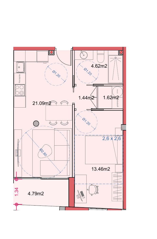 1 chambre