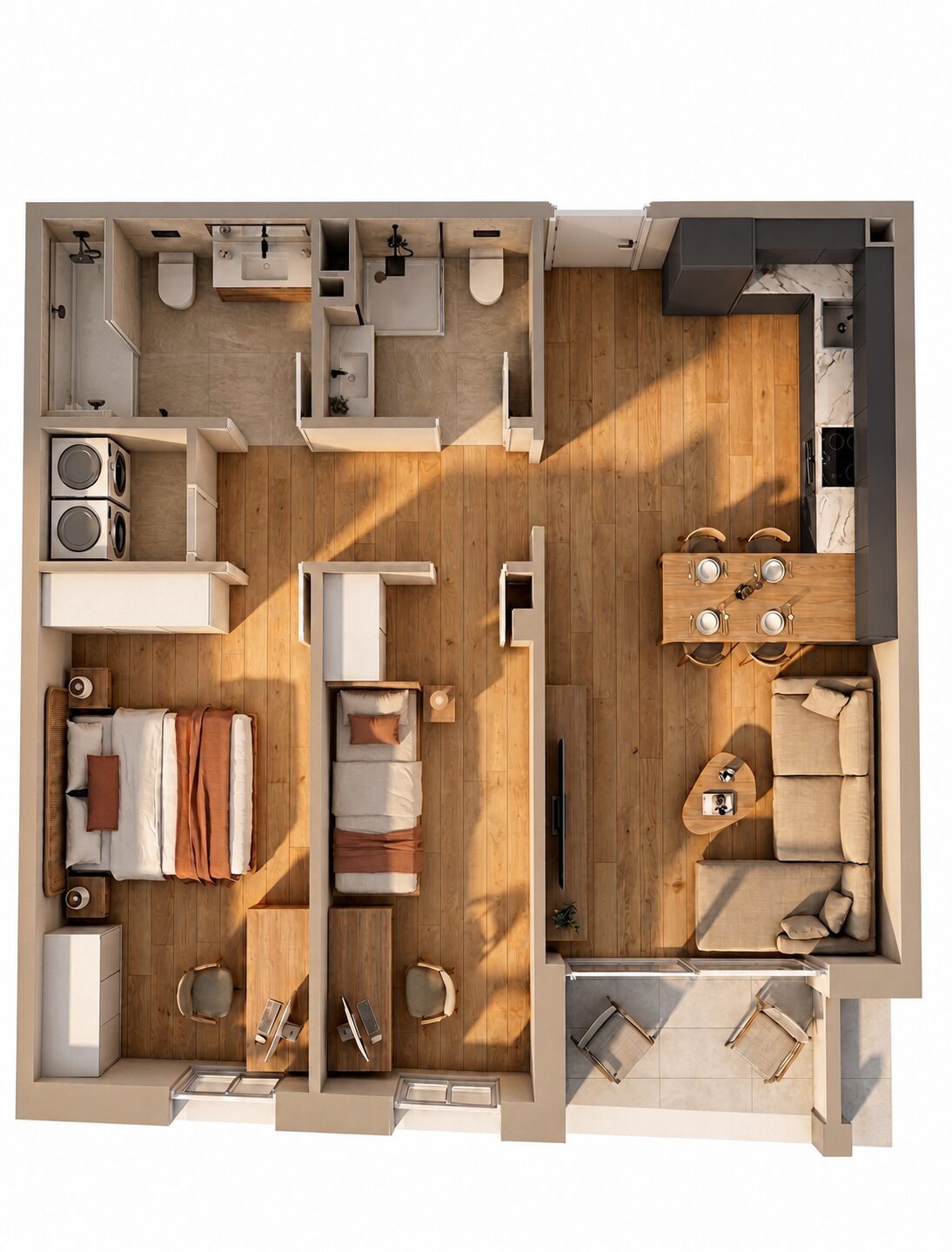 2 chambres