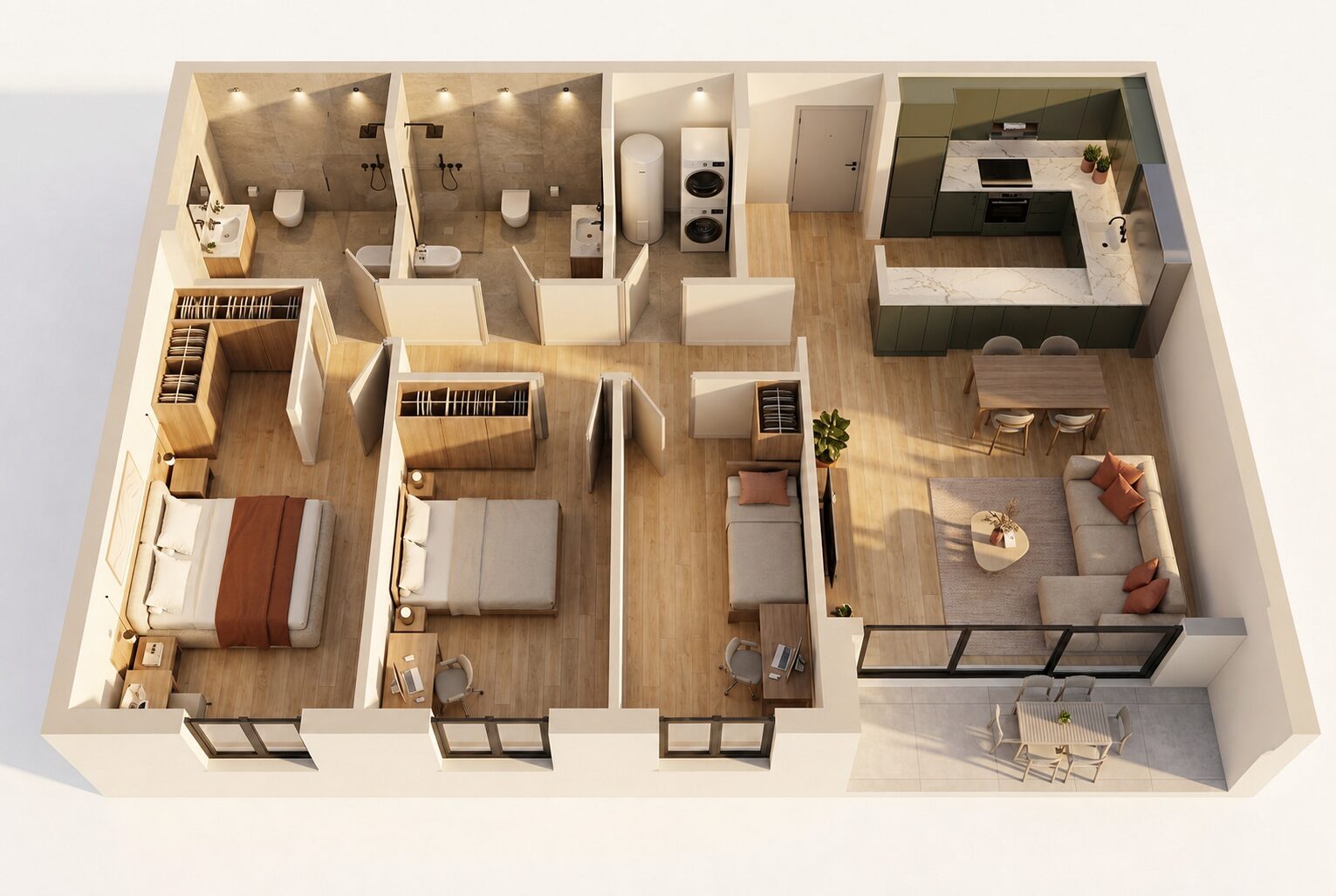 3 chambres · type -7