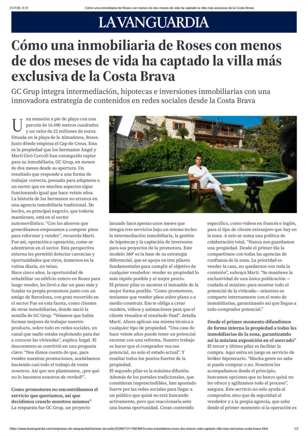 La Vanguardia — página 1